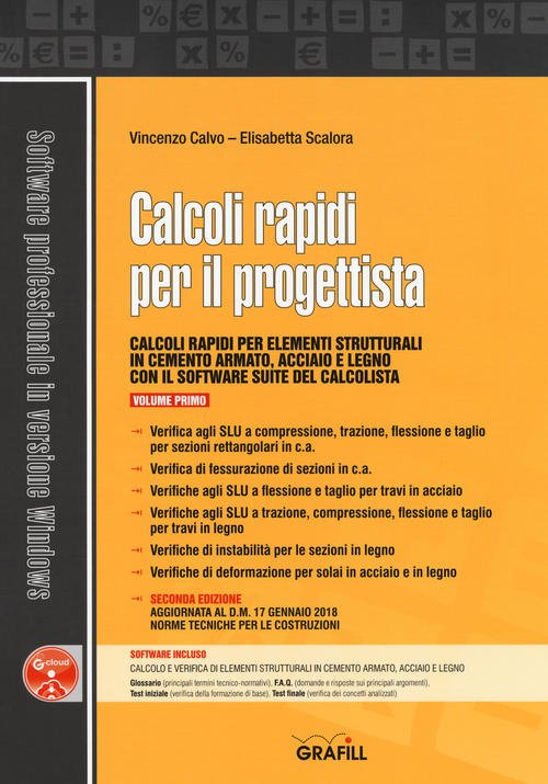 Calcoli Rapidi Per Il Progettista. Con Software. Vol. 1