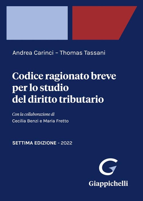 Codice Ragionato Breve Per Lo Studio Del Diritto Tributario Andrea … | Immagine principale