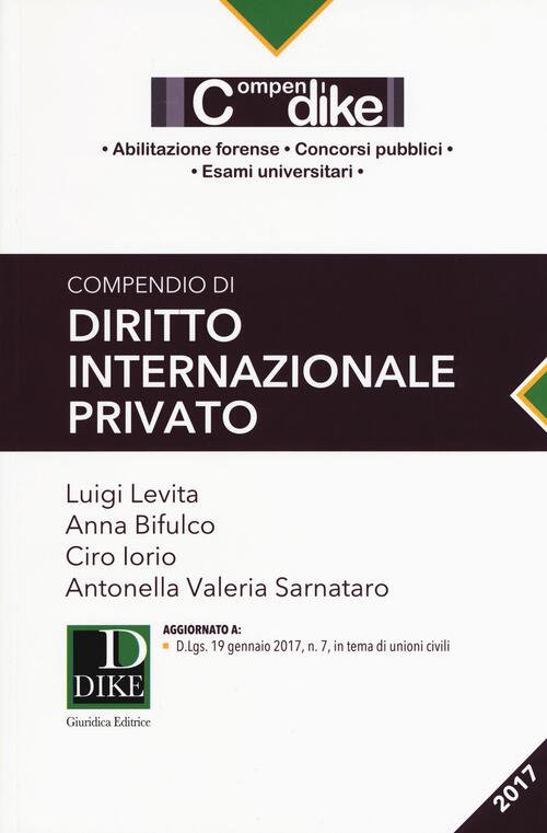 Compendio Di Diritto Internazionale Privato 2017 | Immagine Gallery 3