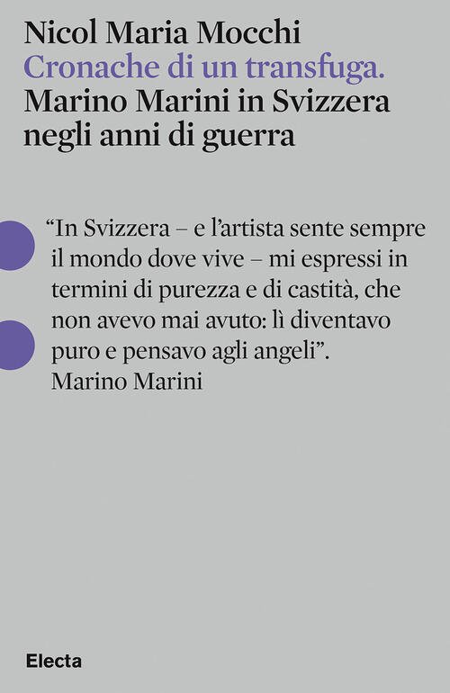 Cronache Di Un Transfuga. Marino Marini In Svizzera Negli Anni …