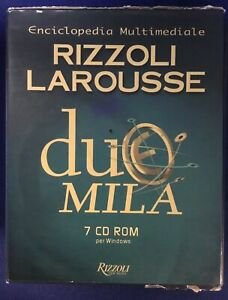 Enciclopedia Multimediale Rizzoli Larousse7 Cd-Rom Dizionario Italiano Sinonimi