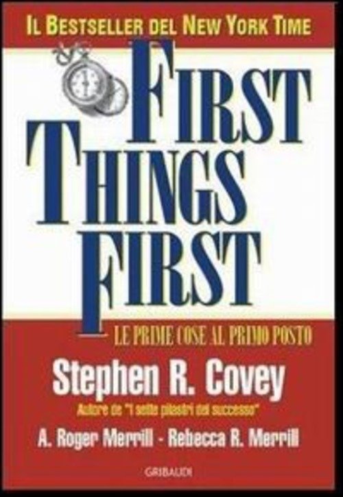 First Things First. Le Prime Cose Al Primo Posto