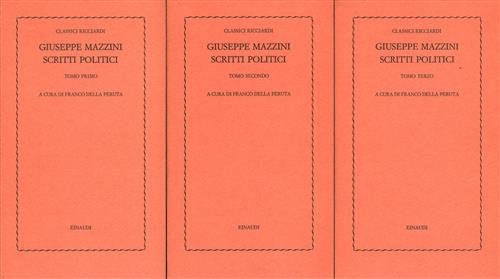 Giuseppe Mazzini. Scritti Politici. 3 Tomi. Classici Ricciardi | Immagine principale