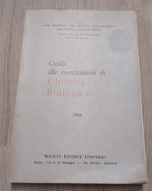 Guida Alle Esercitazioni Di Chimica Biologica Seu 1967