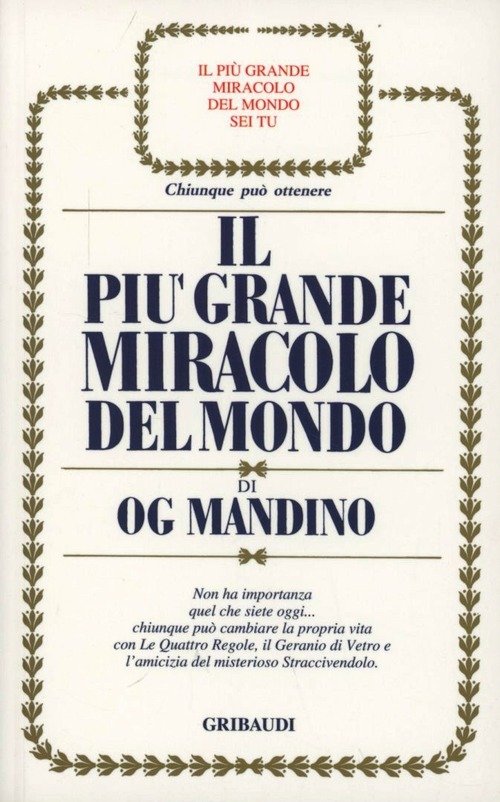 Il Piu Grande Miracolo Del Mondo Og Mandino Gribaudi 2000