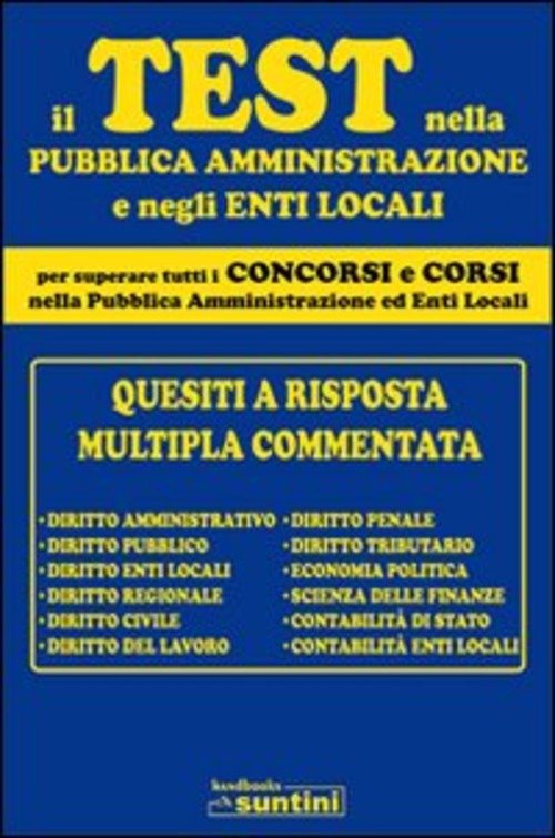 Il Test Nella Pubblica Amministrazione E Negli Enti Locali