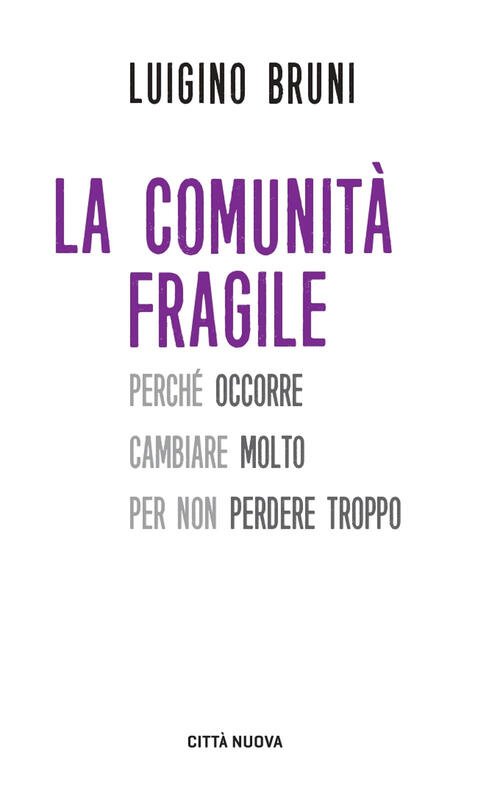 La Comunita Fragile. Perche Occorre Cambiare Molto Per Non Perdere …