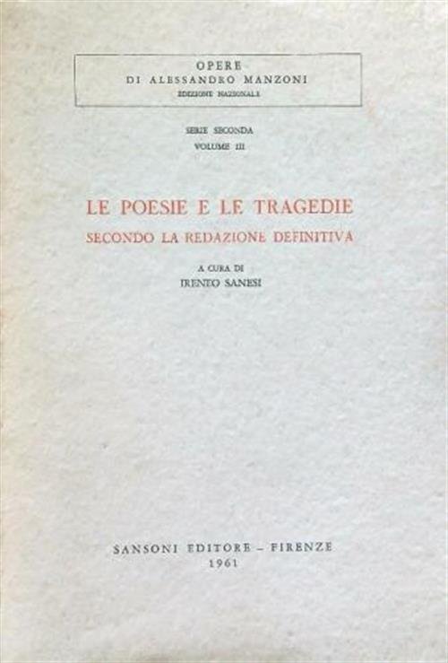 Le Poesie E Le Tragedie Secondo La Redazione Definitiva | Immagine Gallery 2