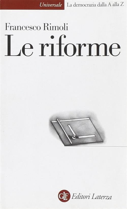 Le Riforme Francesco Rimoli Laterza 2002