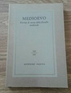 Medioevo. Rivista Di Storia Della Filosofia Medievale. Vol. 8 | Immagine Gallery 2