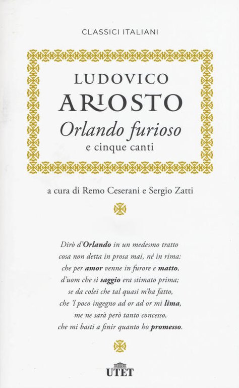 Orlando Furioso E Cinque Canti