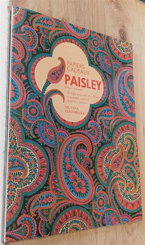 Papaiers Cadeaux Paisley 16 Fogli Staccabili Silvana 1989
