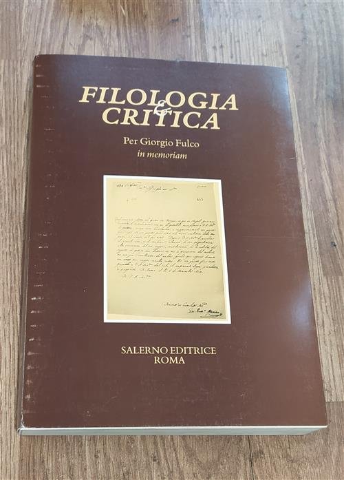 Per Giorgio Fulco In Memoriam. Fascicolo Speciale Di Filologia E …