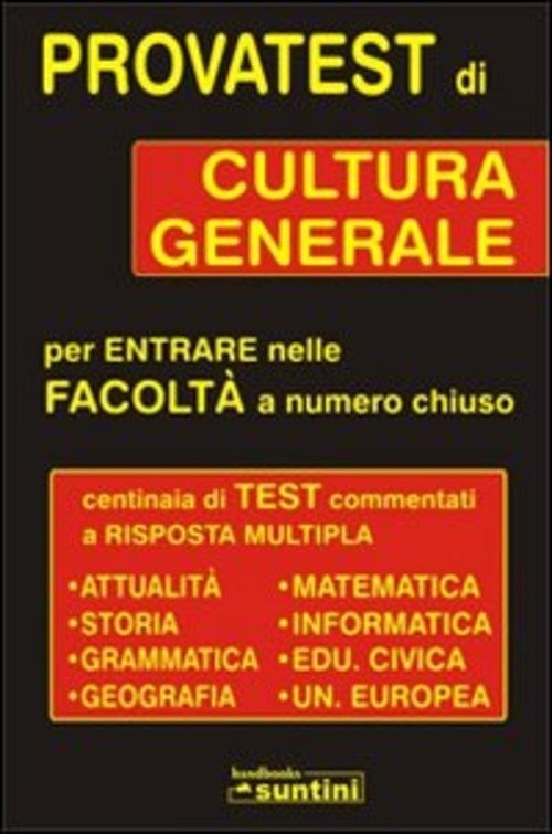 Provatest Di Cultura Generale Per Entrate Nelle Facolta A Numero …