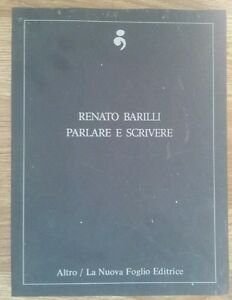 Renato Barilli Parlare E Scrivere