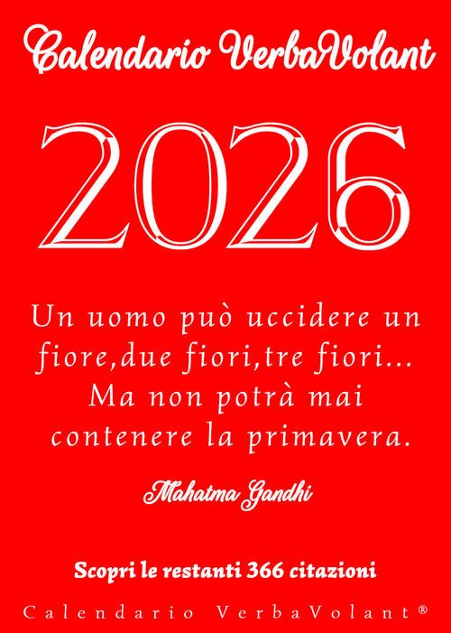 Verbavolant. Calendario 2026 Luca Pappalardo Pantheon Di Pappalardo Luca 2025