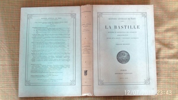 LA BASTILLE - Histoire et description des batiments. Administration. Régime …