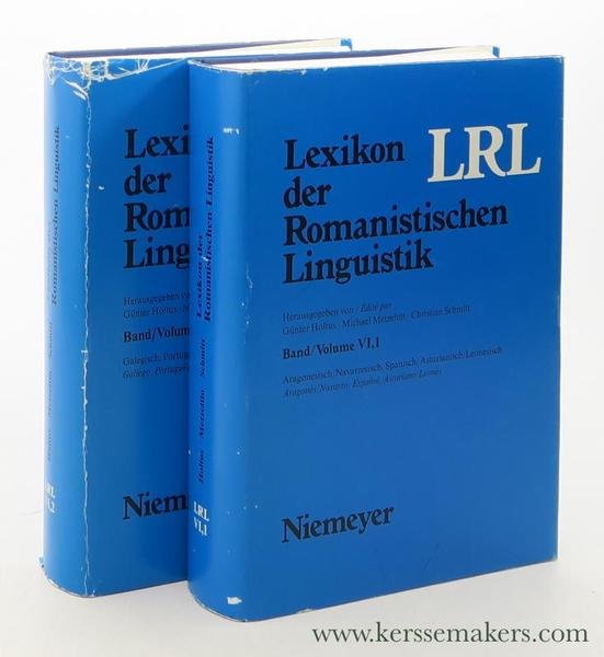 Lexikon der Romanistischen Linguistik (LRL) [ 2 volumes ] Band …