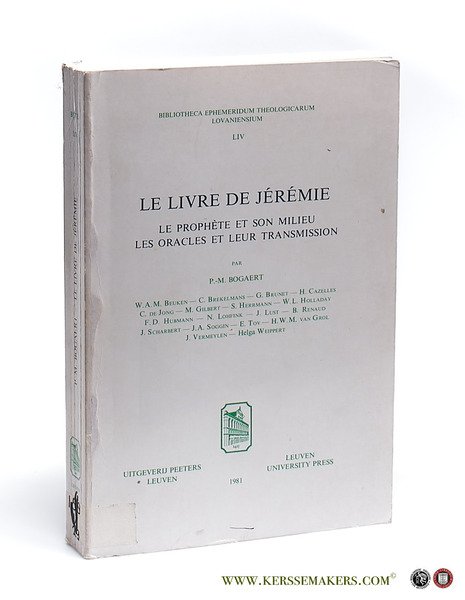 Le livre de Jérémie. Le prophète et son milieu. Les …