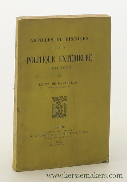 Articles et Discours sur la Politique Extérieure (1901-1905).