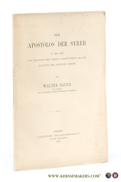 Der Apostolos der Syrer in der Zeit von der Mitte …