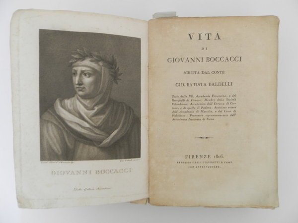 Vita di Giovanni Boccacci scritta dal conte Gio. Batista Baldelli …