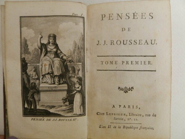 Pensées de J. J. Rousseau