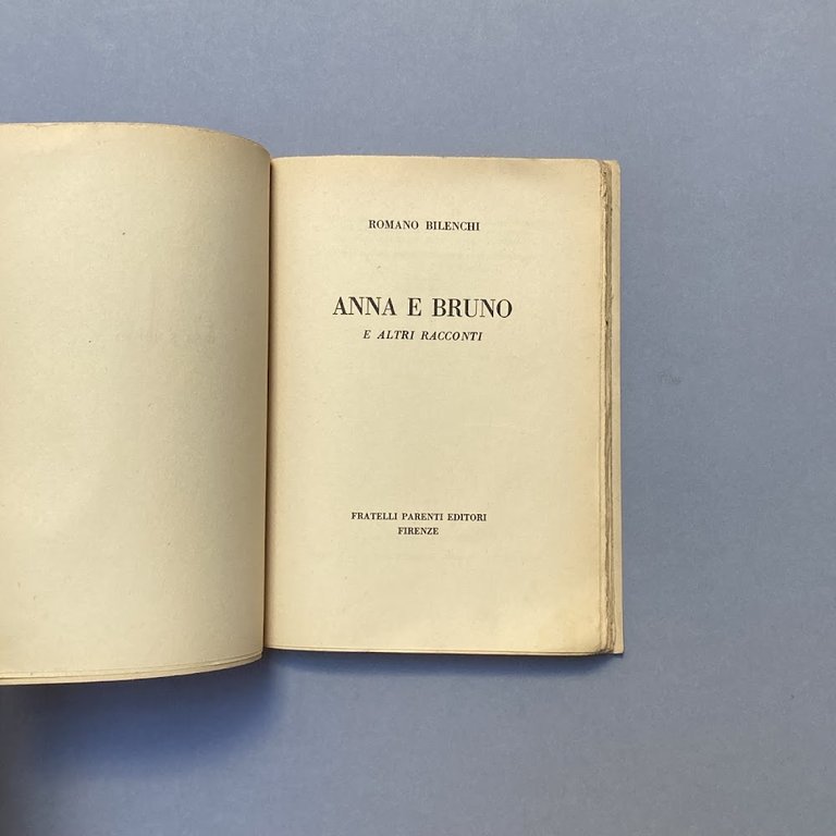 Anna e Bruno e altri racconti