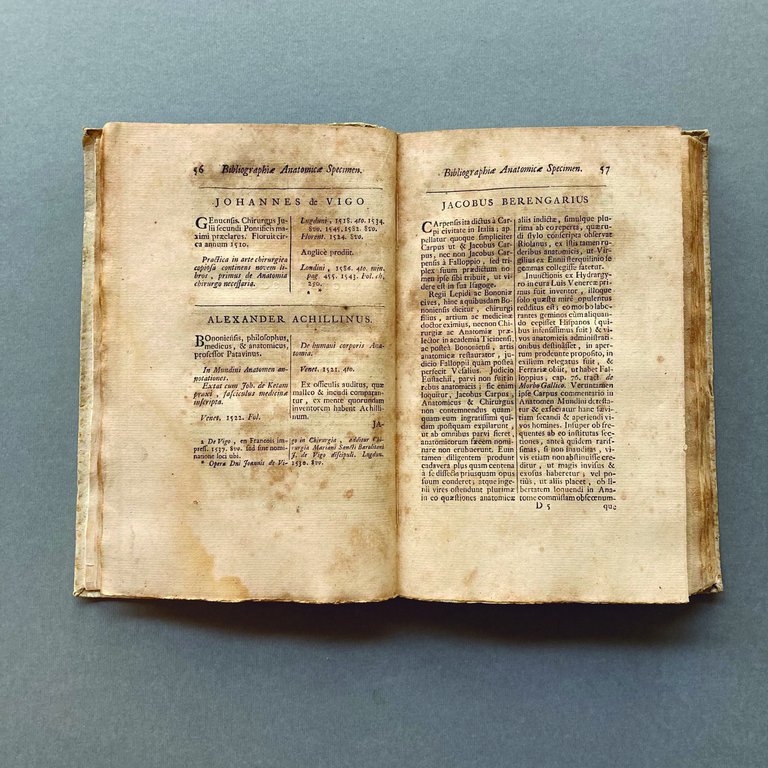 Bibliographiae anatomicae Specimen sive catalogus omnium pene auctorum qui ab …