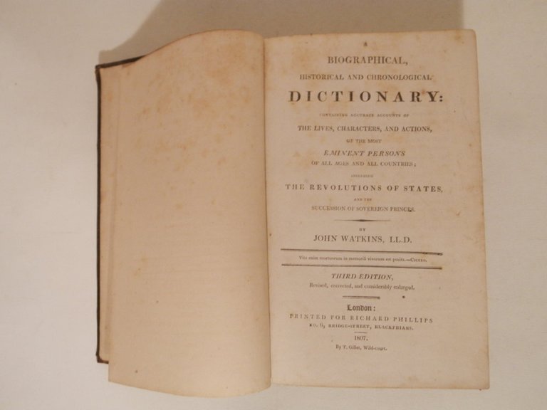 Biographical, historical and chronological dictionary : containing accurate accounts of …