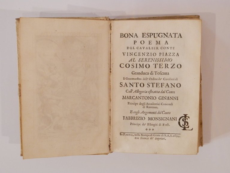 Bona espugnata poema del cavalier conte Vincenzio Piazza al serenissimo …