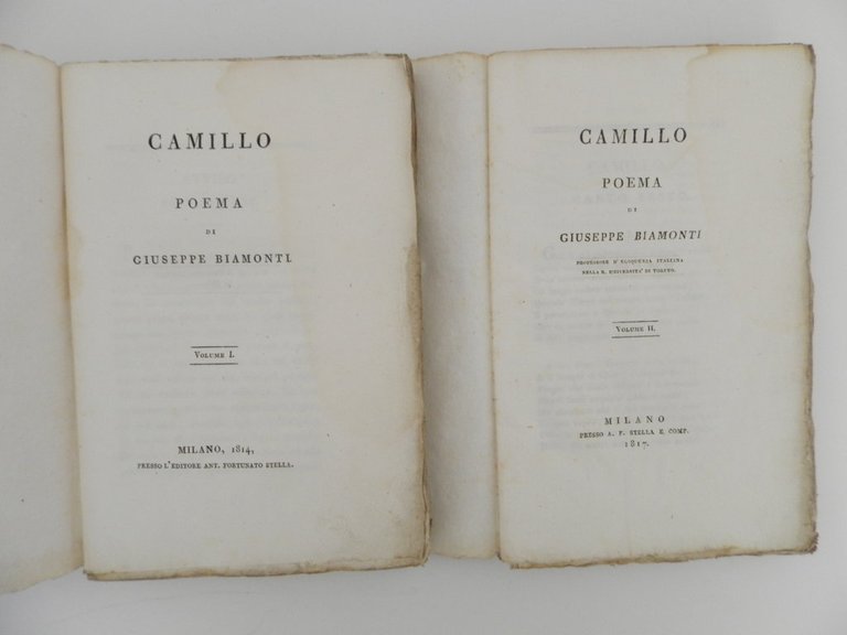 Camillo. Poema di Giuseppe Biamonti.