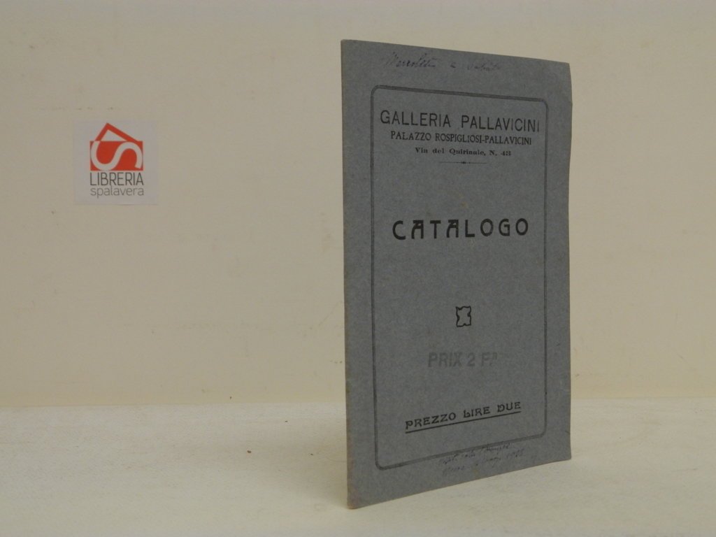 Catalogo della Galleria Pallavicini