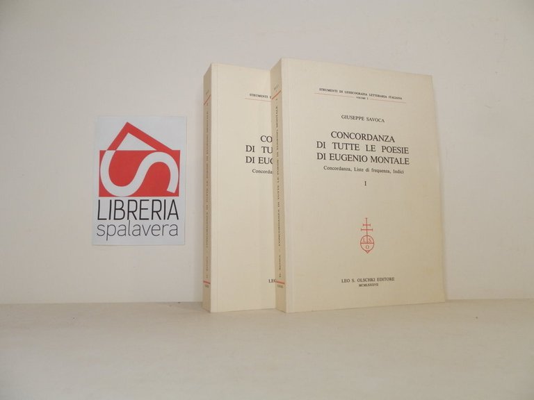 Concordanza di tutte le poesie di Eugenio Montale. Concordanza, liste di frequenza, indici. (2 voll.)