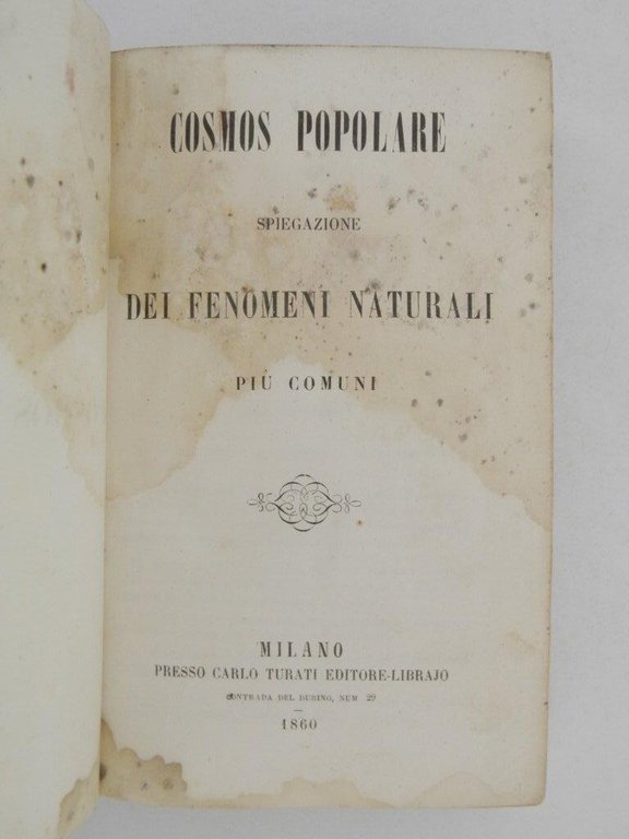 Cosmos popolare. Spiegazione dei fenomeni naturali più comuni