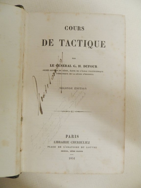 Cours de tactique. Seconde édition revue, augmentée et accompagnée de …