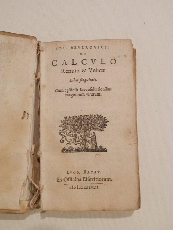 De calculo renum & vesicae liber singularis. Cum epistolis & …