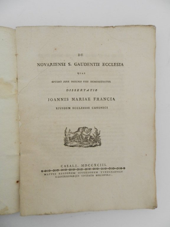 De Novariensi S. Gaudentii Ecclesia quæ optimo iure insignis esse …