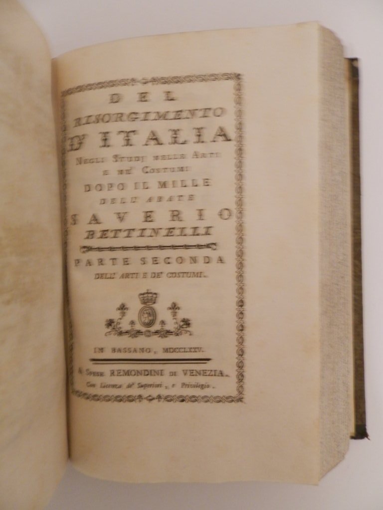 Del risorgimento d'Italia negli studj nelle arti e ne' costumi …