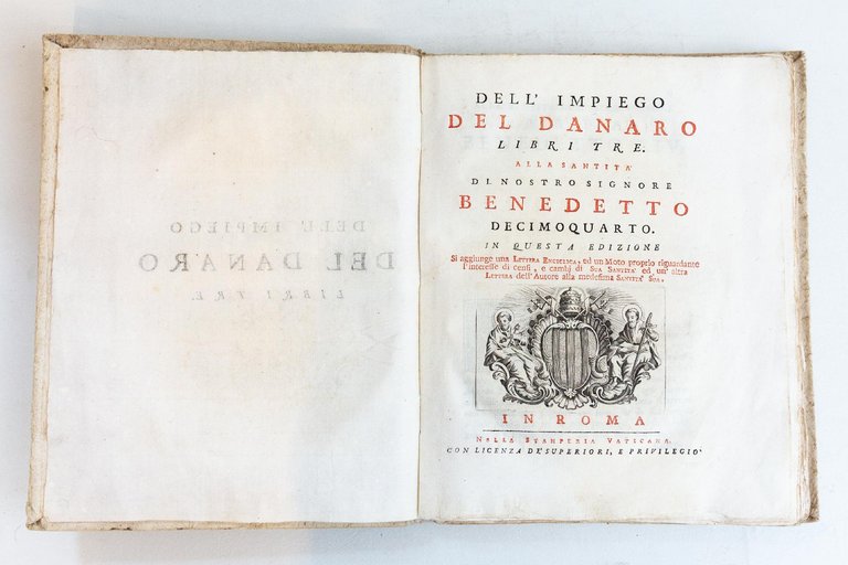 Dell'impiego del danaro libri tre. Alla santità di nostro signore …