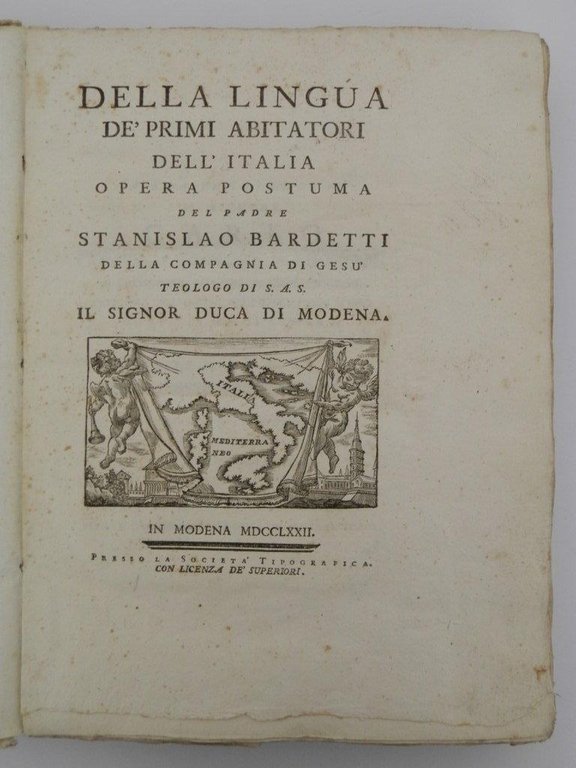 Della lingua de' primi abitatori dell'Italia opera postuma del padre …