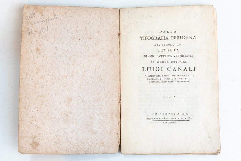 Della tipografia perugina del secolo XV. Lettera di Gio. Battista …