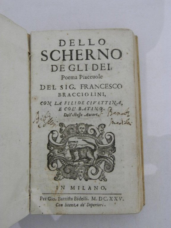 Dello scherno de gli dei, poema piacevole del sig. Francesco …