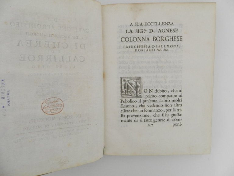Di Caritone Afrodisieo De' racconti amorosi di Cherea e di …