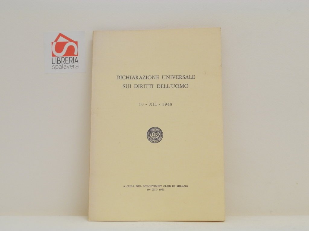 Dichiarazione universale sui diritti dell'uomo. 10-XII-1948