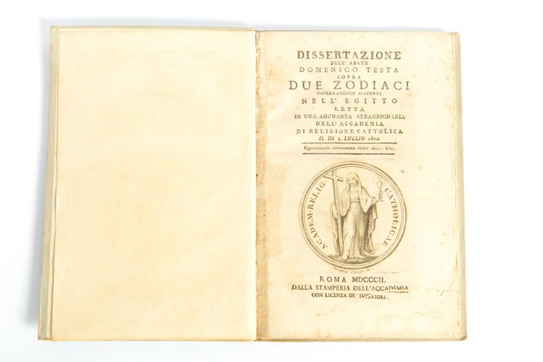 Dissertazione dell'abate Domenico Testa sopra due zodiaci novellamente scoperti nell'Egitto.