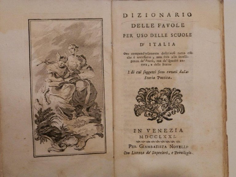 Dizionario delle favole per uso delle scuole d'Italia ove compendiosamente …