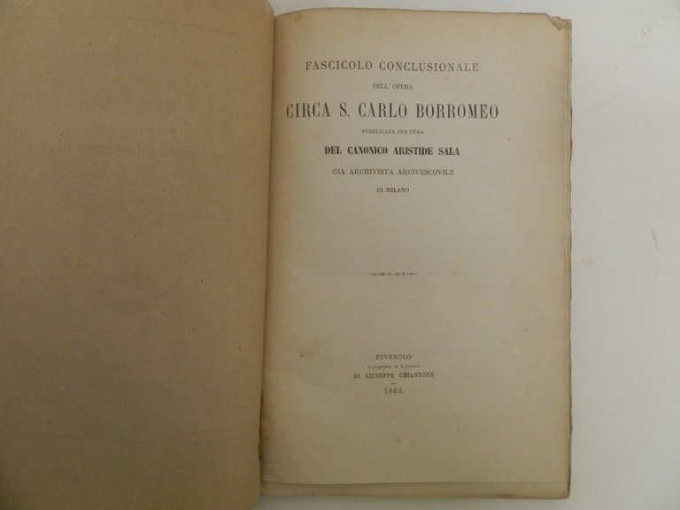 Documenti circa la vita e le gesta di S. Carlo …