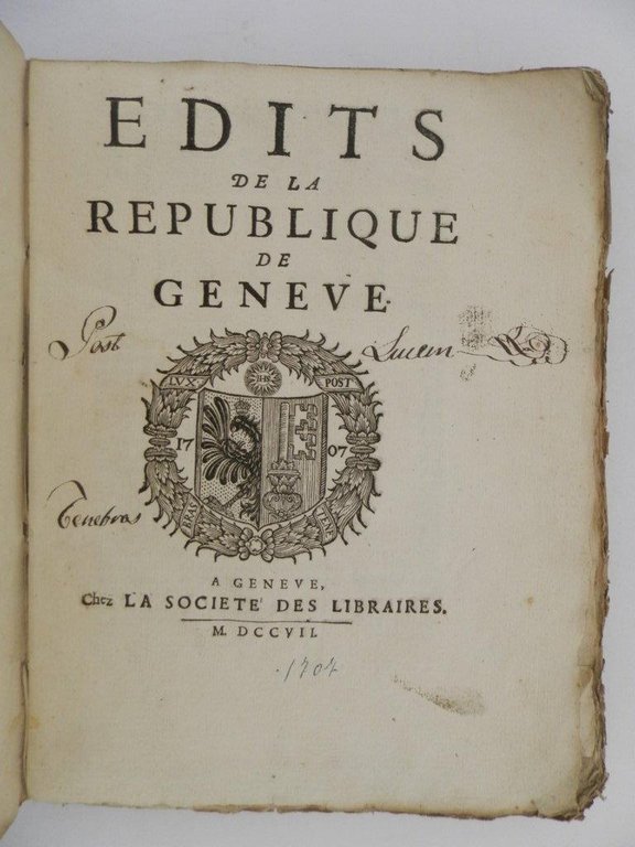 Edits de la République de Genève