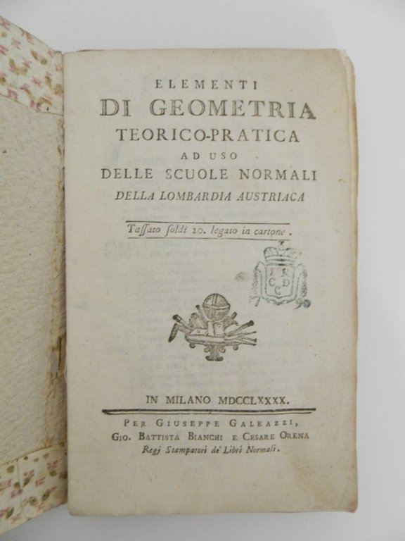 Elementi di geometria teorico-pratica ad uso delle scuole normali della …